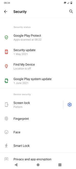 Your phone is now secure with a screen lock