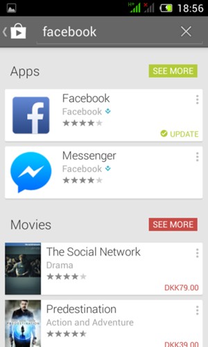 Select the app