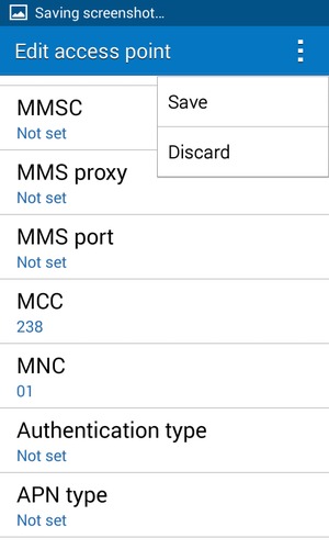 Select the Menu button and select Save