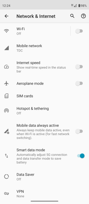 Select Hotspot & tethering