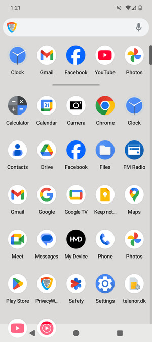 Scroll to and select Settings