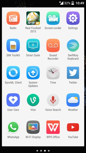 Scroll to and select Settings