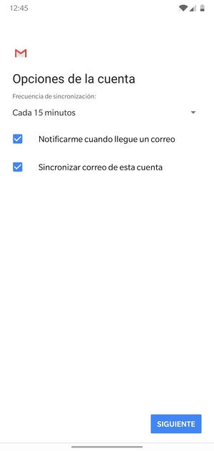 Seleccione SIGUIENTE