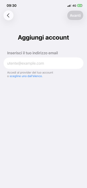 Seleziona scegline uno dall'elenco