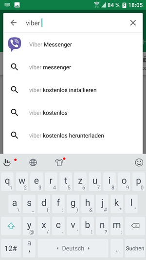 Geben Sie den Namen der App ein und wählen Sie Suchen