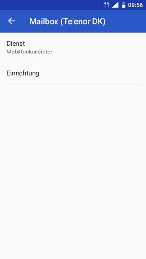 Wählen Sie Einrichtung