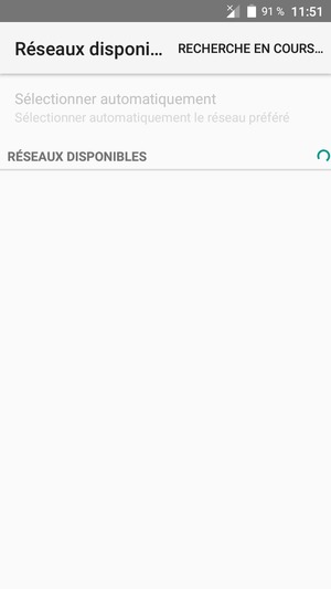 Veuillez attendre la fin de la recherche