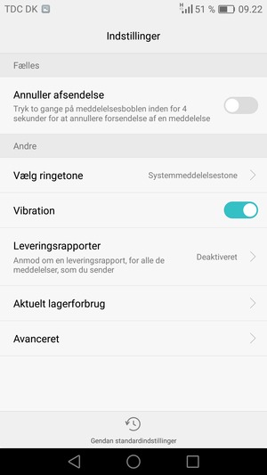 Vælg Avanceret