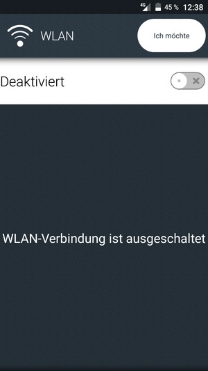 Schalten Sie WLAN ein