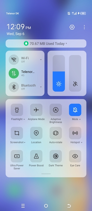 Select Adaptive Brightness