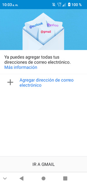 Seleccione Agregar dirección de correo electrónico