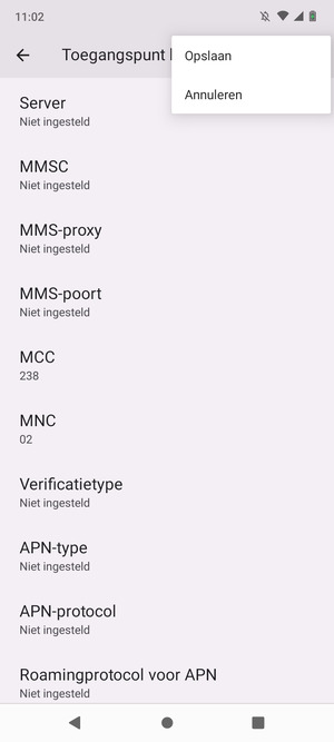 Selecteer Opslaan
