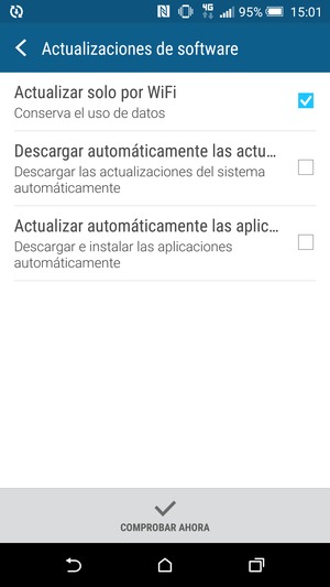 Seleccione COMPROBAR AHORA