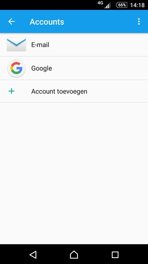 Selecteer Google
