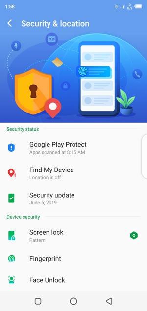 Your phone is now secure with a screen lock