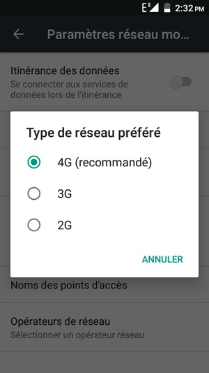 Sélectionnez votre option préférée