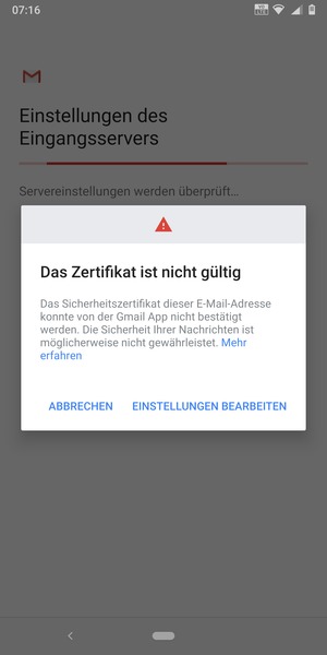 Wählen Sie EINSTELLUNGEN BEARBEITEN