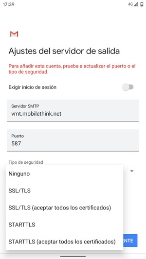 Seleccione Ninguno