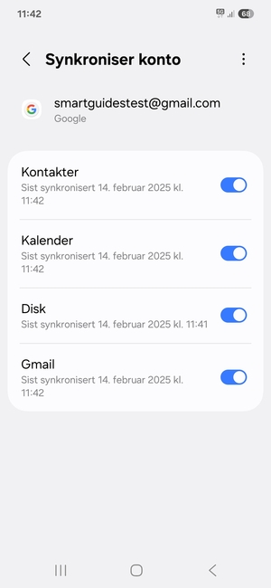 Velg menyknappen