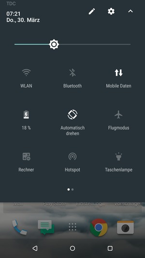 Streifen Sie nach links