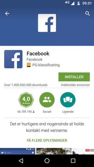 Vælg INSTALLER