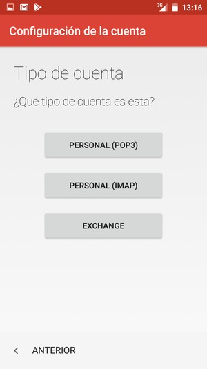 Seleccione EXCHANGE