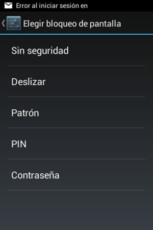 Seleccione Patrón