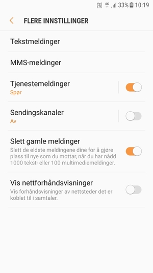 Velg Tekstmeldinger