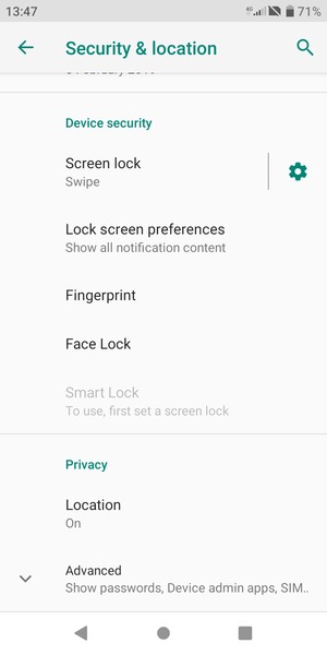 Scroll to and select Location