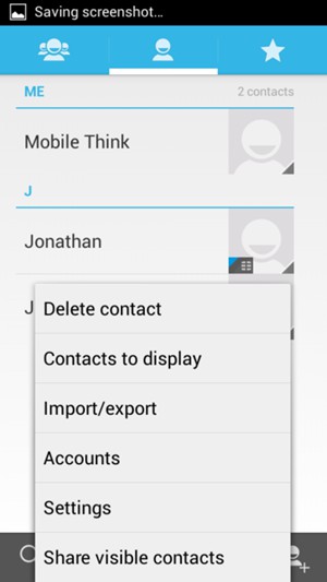 Select Import/export