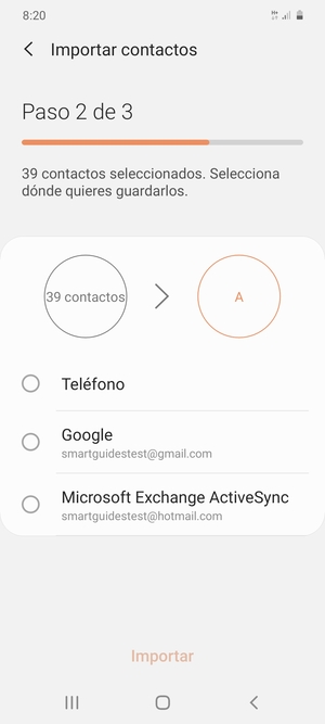 Seleccione  Google