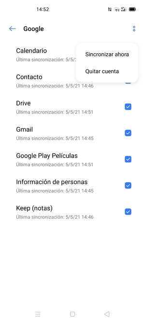 Seleccione Sincronizar ahora