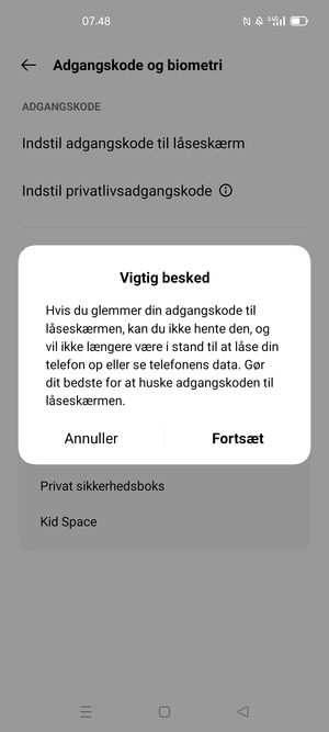 Vælg Fortsæt
