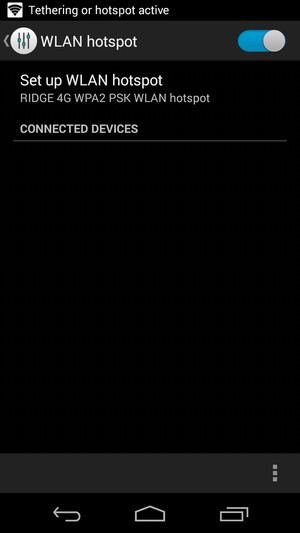 Your phone is now set up for use as a modem