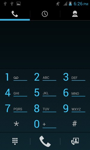Press and hold the number 1