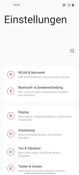 Wählen Sie WLAN & Netzwerk