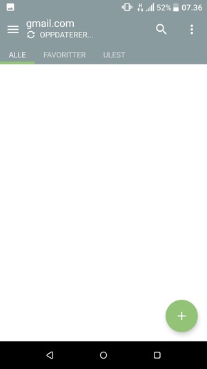 Gmail er klar til bruk