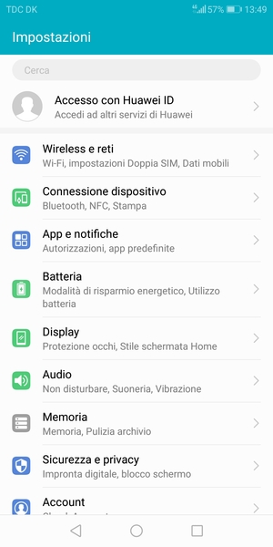 Seleziona Batteria