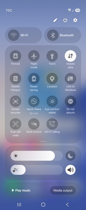 Adjust brightness to the required level