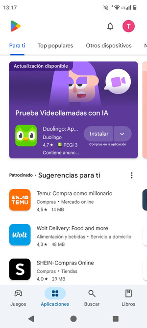Seleccione Buscar