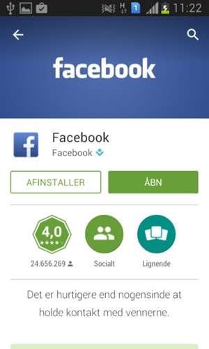 Vælg ÅBN
