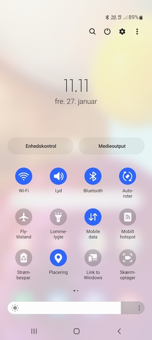 Slå Wi-Fi og Bluetooth fra