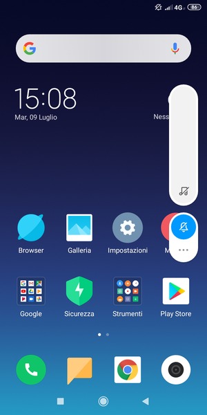 Seleziona Silenziosa per la modalità silenziosa