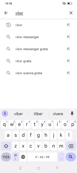 Inserisci il nome dell'app e seleziona Ricerca