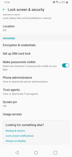 To change the PIN for the SIM card, scroll to and select Set up SIM card lock