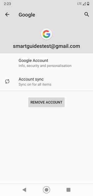 Select Account sync
