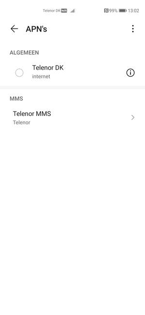 Uw telefoon is nu geïnstalleerd voor mms