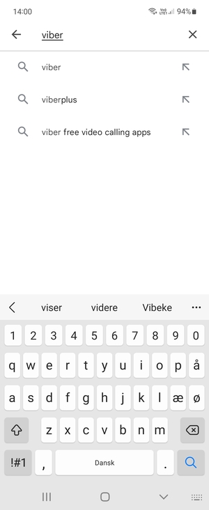Enter the app name and select Search