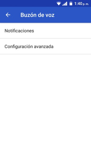 Seleccione Configuración avanzada