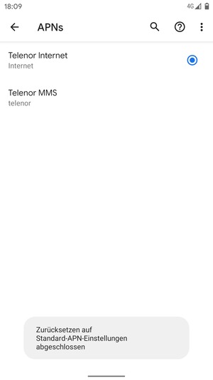 Wählen Sie die Menü-Taste